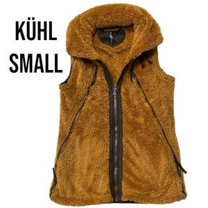 Kuhl Women's Fleece Vest Full Zip Brown Sleeveless Outdoor Apparel Small